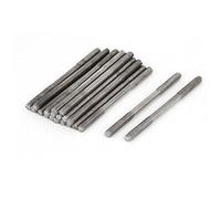 sourcing map Goujon Double Extrémité Fileté Vis Boulon 304 Inox Acier M3 x 45mm 20Pcs
