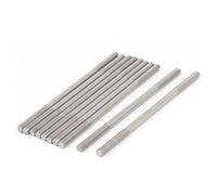 sourcing map Goujon Double Extrémité Fileté Vis Boulon 304 Inox Acier M5 x 110mm 10Pcs