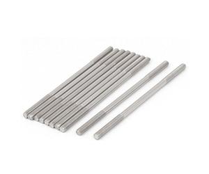 sourcing map Goujon Double Extrémité Fileté Vis Boulon 304 Inox Acier M5 x 110mm 10Pcs