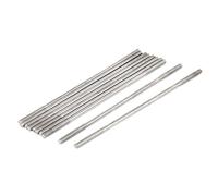 sourcing map Goujon Double Extrémité Fileté Vis Boulon M3 x 100mm 10Pcs | 304 Inox Acier