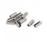 sourcing map Goupille à Ressort Fendue M3 x 8 mm en acier inoxydable 304 Rouleau Cheville broche 10pcs