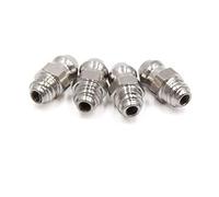 sourcing map Graisseur Droit 4pcs M6x1 INOX Auto Moto Raccord Graissage