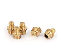 sourcing map Graisseur Droit M8x1mm Filetage Mâle Graisseur Laiton Raccords Embout Graissage Fixation 5 pcs