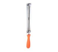 sourcing map Guide de lime pour tronçonneuse, râpe ronde de 5,2 mm en acier chromé à double dents coupées pour l'affûtage
