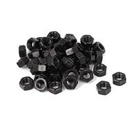 sourcing map Hexagone Écrou Hexagonal M8 Acier au Carbone Grade 8 Noir 50Pcs