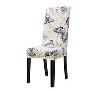 sourcing map Housse de Chaise de Salle à Manger Extensible Spandex pour Maison Décoratif Fête Mariage #1 Moyen