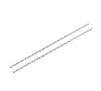 sourcing map HSS Foret Hélicoïdal Haute Vitesse Acier Extra Long Pointes 3.5mm Forage Diamètre 250mm Longueur 2 Pcs