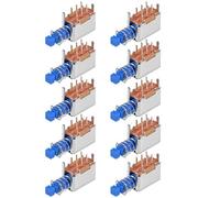 Sourcing map Interrupteur à bouton poussoir 6 broches 1 position auto-bloquante