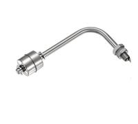 sourcing map Interrupteur à flotteur en acier inoxydable, tige de 125 mm | Capteur, contrôleur de niveau de liquide à réservoir unique, en acier inoxydable pour pompe/alarme