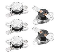sourcing map Interrupteur contrôle température KSD301 thermostat 130°C 10A 6,3mm N.C 5Pcs Borne