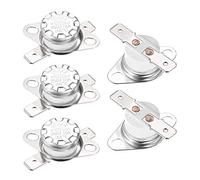sourcing map Interrupteur contrôle température KSD301 thermostat 150°C 10A 6,3mm N.C 5Pcs Borne