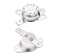 sourcing map Interrupteur contrôle température KSD301 thermostat 165°C 10A 6,3mm N.C Borne 2Pcs