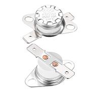 sourcing map Interrupteur contrôle température KSD301 thermostat 170°C 10A 6,3mm N.C Borne 2Pcs