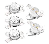 sourcing map Interrupteur contrôle température KSD301 thermostat 230°C 10A 6,3mm N.C 5Pcs Borne