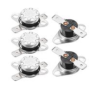 sourcing map Interrupteur contrôle température KSD301 Thermostat 95°C 10A 6,3mm N.O Broche 5Pcs