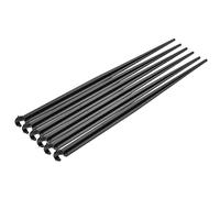 sourcing map Irrigation goute à goute Support Piquets 200mm Longueur PP Plastique Noir pour 1/4" Tube Tuyau Paquet de 100