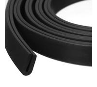 Sourcing map Joint de finition en U, Bande de joint en caoutchouc de 4 m de longueur, Type rond, Protection de bord pour bord de 1 mm, (4 mm L x 10 mm H) Noir