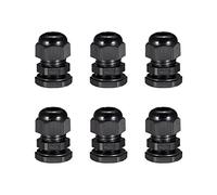 sourcing map Joint de Presse-étoupe M18 Réglable Noir pour fil de 5mm-10mm 6Pcs