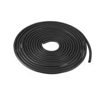 sourcing map Joint d'étanchéité rond en caoutchouc EPDM de 6 mm de diamètre et 4 mètres de long pour bricolage, entrepôt, tampons, tubes en mousse, travaux manuels