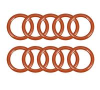 sourcing map Joint en silicone 16mmx12mmx2mm Anneaux VMQ Joint d'étanchéité rouge 10PCS