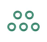 sourcing map Joints Toriques en Caoutchouc Fluoré 18mm OD 11mm ID 3,5mm Largeur FKM Joint Étanchéité pour Machines Plomberie Vert 5Pcs