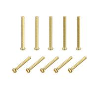sourcing map Laiton Machine Vis M3x30mm Cruciforme Tête Cylindrique Attache Boulons pour Meubles Bureau Équipement Électronique 16Pcs