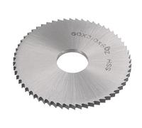 sourcing map Lame de Scie Circulaire 60mm (2-3/8") Diamètre 3mm Épais 60 Dent, 6542 Haute Vitesse Acier (HSS) Fraise avec 16mm Arbre pour Bois PVC Aluminium Coupage