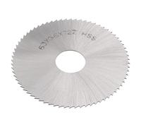 sourcing map Lame de Scie Circulaire 63mm (2-1/2") Diamètre 0.6mm Épais 72 Dent, 6542 Haute Vitesse Acier (HSS) Fraise pour Bois PVC Aluminium Coupage