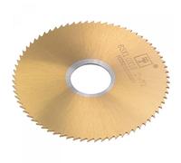 sourcing map Lame de Scie Circulaire 63mm (2-1/2") Diamètre 1mm Épais 72 Dent, M35 Cobalt Haute Vitesse Acier Titane Recouvert Fraise avec 16mm Arbre pour Inox Acier Cuivre