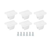 Sourcing Map LED Néon Montage Clips Support Montage Support Fixation Pinces pour 5mm à 6mm Silicone pour une bande LED de 5 mm à 6 mm de largeur Lumineuse, Translucent Paquet de 50