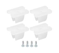 sourcing map LED Néon Montage Clips Support Montage Support Support Fixation Pinces pour 5mm à 6mm Silicone LED Néon Bande Lumineuse, Translucent Paquet de 30