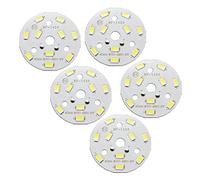 sourcing map Led Puce Module Aluminium 40mm Dia 300Ma 5W 10 x 5730 5Pcs