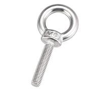 sourcing map Levage Anneau Boulon M8 x 40mm Mâle Fil 304 Inox Acier pour Suspendu Paquet de 5