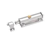 sourcing map loquet Verrou affleurant de porte verrou à barillet coulissant en acier inoxydable de 4 pouces avec interrupteur à ressort