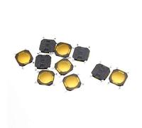 sourcing map Lot de 10 boutons interrupteurs tactiles en cuivre | 5x5x1mm pour DC 12V 0,2A, boutons Surface Mounted Devices momentanés, montage en Surface