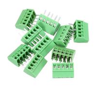 sourcing map Lot de 10 connecteurs de bornier à vis à 5 broches pour montage sur circuit imprimé 2,54 mm pour appareils ménagers, projets industriels