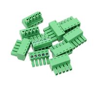 sourcing map Lot de 10 connecteurs de bornier à vis à 5 broches pour montage sur circuit imprimé 3,81 mm pour appareils ménagers, projets industriels