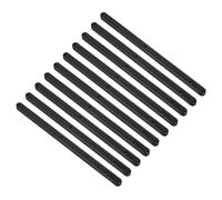 sourcing map Lot de 10 glissières de tiroir en plastique rainurées pour armoires, tiroirs, tables de chevet, armoires, commodes, 300 mm (noir)