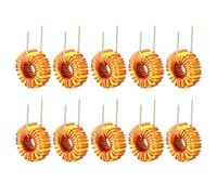 sourcing map Lot de 10 inducteurs magnétiques verticaux pour toroïde monocouche 33uH 5A