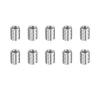 sourcing map Lot de 10 inserts de réparation de filetage M3 x 0,5 mâle vers M2 x 0,4 filetage femelle 4 mm de long en acier inoxydable réducteurs métriques autotaraudeuses réducteurs industriels