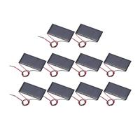 sourcing map Lot de 10 mini panneaux solaires 1,5 V 0,24 W 160 mA - Petit panneau solaire polycristallin avec 2 câbles pour jouets électriques - Chargeur - 60 mm x 30 mm