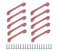 sourcing map Lot de 10 poignées de tiroir en plastique ABS de 12,7 cm de style dessin animé, poignée de porte de placard, accessoire de meubles pour armoire de cuisine, rose