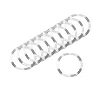 sourcing map Lot de 10 rondelles à ressort ondulées, 51 mm x 61 mm x 0,4 mm (ODxIDxT) - Rondelles incurvées en acier inoxydable 304 pour boulons à vis, rondelles ondulées pour machines (argent)