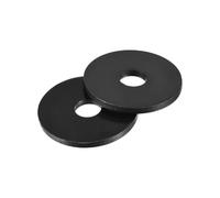 sourcing map Lot de 10 rondelles plates en acier au carbone, M10 x 40 x 3 mm, rondelles noires oxydées de grade 8.8, joints d'étanchéité pour réparation de vis, boulons, machines, construction