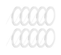 sourcing map Lot de 10 rouleaux de ruban adhésif fin à rayures fines pour tableau blanc 5 mm 54,7 m pour emballage cadeau, fournitures artisanales, transparent