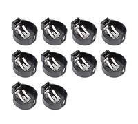 sourcing map Lot de 10 supports horizontaux pour piles CR2477 Noir