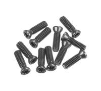 sourcing map Lot de 10 vis Torx M3,5 x 14 mm à tête plate ronde de qualité 12,9 avec tournevis Torx T15 pour remplacer les fraises en carbure de tungstène CNC, gris
