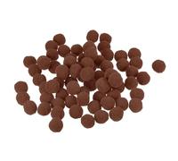 sourcing map Lot de 100 boules de feutrage en feutre Marron foncé 1,5 cm 15 mm