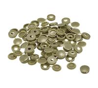 sourcing map Lot de 100 cache-vis à charnière de 5 mm en plastique pour vis M3 M4 M5, vert