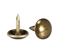 sourcing map Lot de 100 clous de tapissier - 9 mm de diamètre et 10 mm de hauteur - Couleur bronze - Pour meubles, canapés, têtes de lit